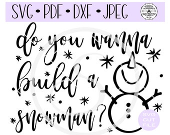 Build A Snowman Svg Etsy