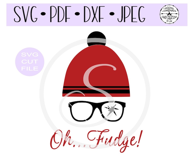 Oh...fudge Ralphie Christmas Story SVG Digital Cut File for  Etsy