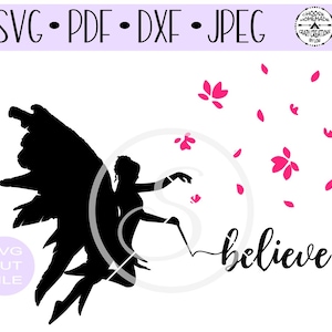 Fée crois Fairy Dust SVG numérique coupe fichier pour htv-vinyl-decal-diy-plotter-vinyl coupe-craft coupe-SVG - DXF & formats Jpeg.