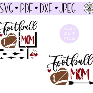 Mamma di calcio con file taglio digitale di 2 differenti file in formato SVG per htv-del-decalcomania-fai da te-vinile taglierina-mestiere taglierina-SVG - DXF & Jpeg formati.
