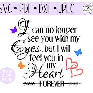 Ich kann nicht mehr sehen, dass Sie mit meinen Augen SVG schneiden digitale Datei für Htv-Vinyl-Aufkleber-diy-Vinyl Schneider-Handwerk Schneider-SVG - DXF & Jpeg Formate.