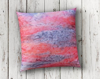 Coral and Gray Pillow Cover-Coral Pillow-Pillow Cover and Insert-Salmon Pillow-Coral Pink Nursery-Tropical Decor-Boho Decor-Gift for Mom