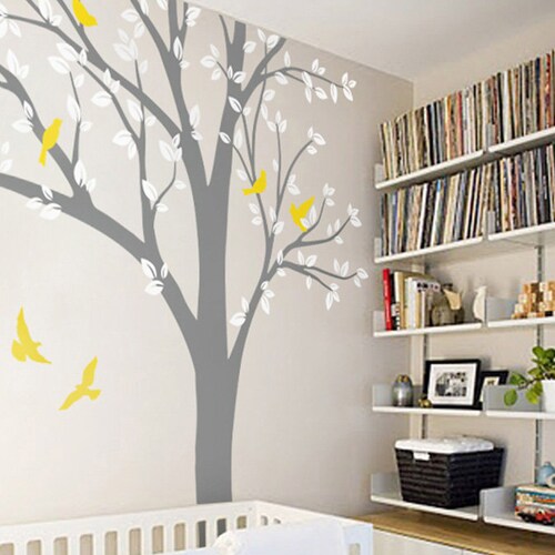 Large Tree Wall Decal Huge Tree Wall Decals Wall Mural Etsy