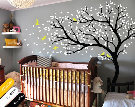 Tree Wall Decal Huge Tree Wall Decals Nursery Wall Decor Wall - Etsy