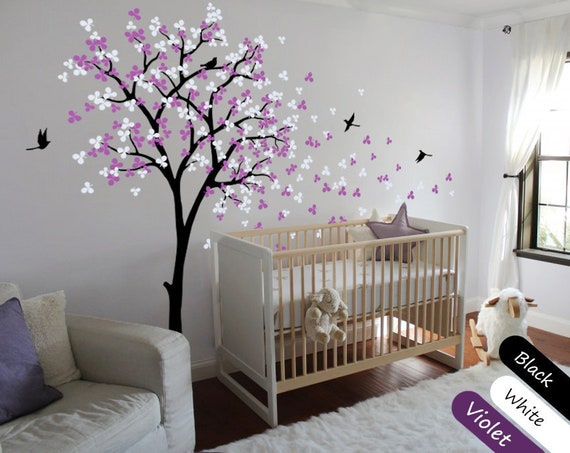 Boom moderne baby kinderkamer muurstickers baby - Etsy België