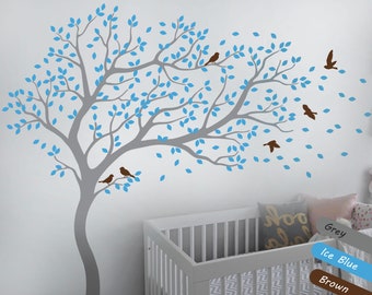 Adesivo murale con grande albero – Adesivo murale per la cameretta dei bambini