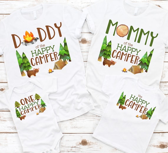 Happy Camper Shirt Women Men Kids Family Outfit Camping Gift Happy Camper Shirt Women Men Kids Family Outfit Camping Gift
