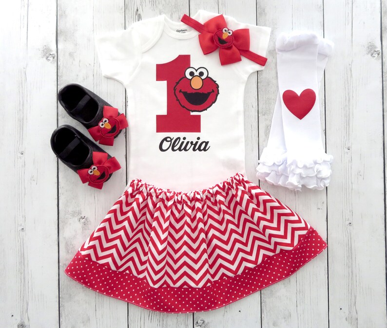 elmo 1st birthday outfit