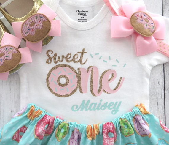 donut grow up first birthday outfit