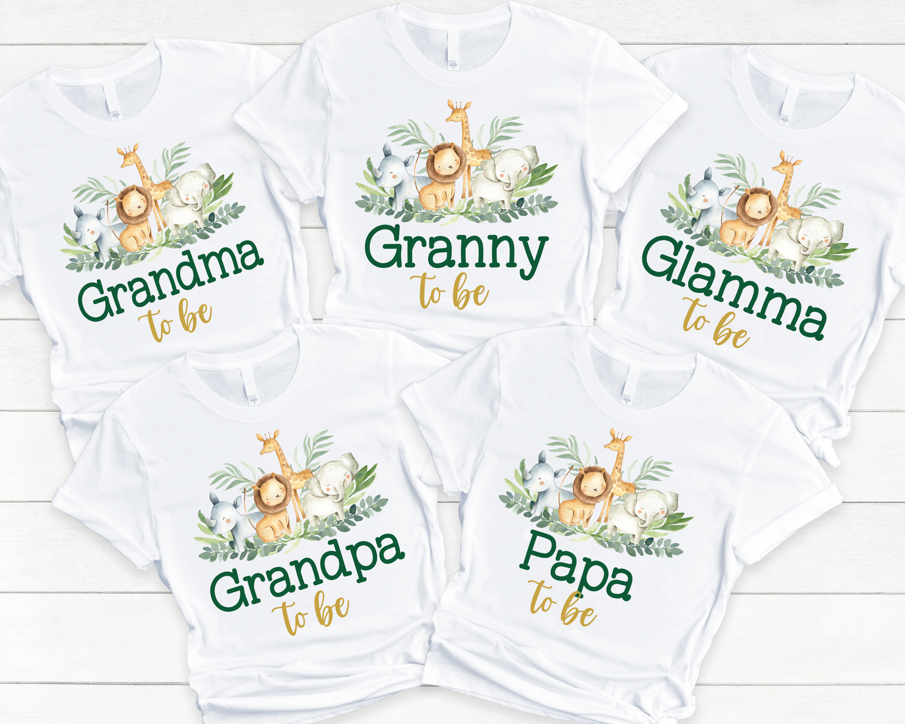 Discover Safari Animal Baby Shower Family Shirts