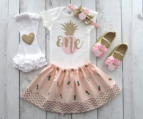 pineapple first birthday outfit