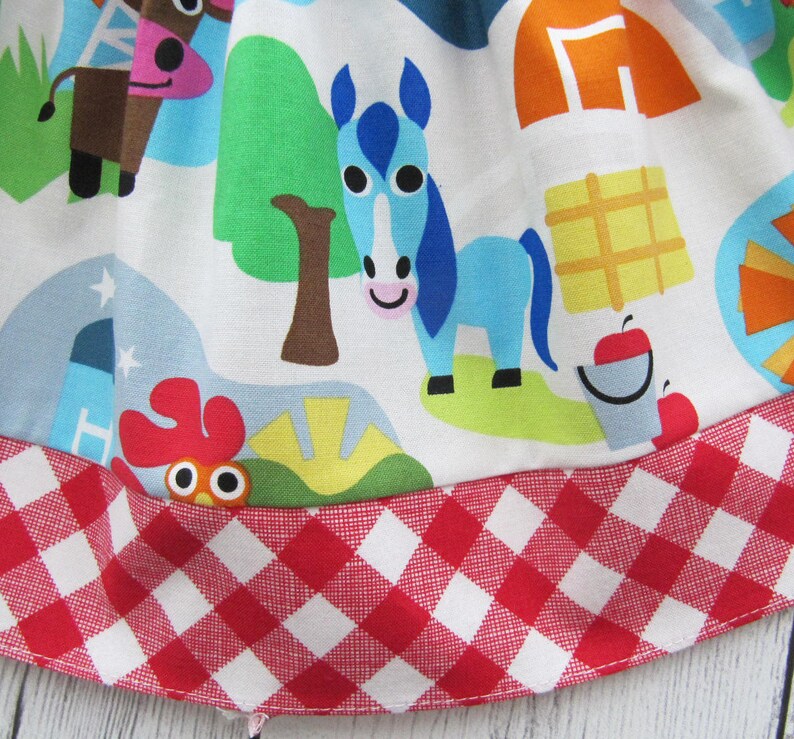 girl first birthday outfit Barnyard Animal First Birthday Outfit in Red Gingham cow headband cow outfit farm animal barnyard