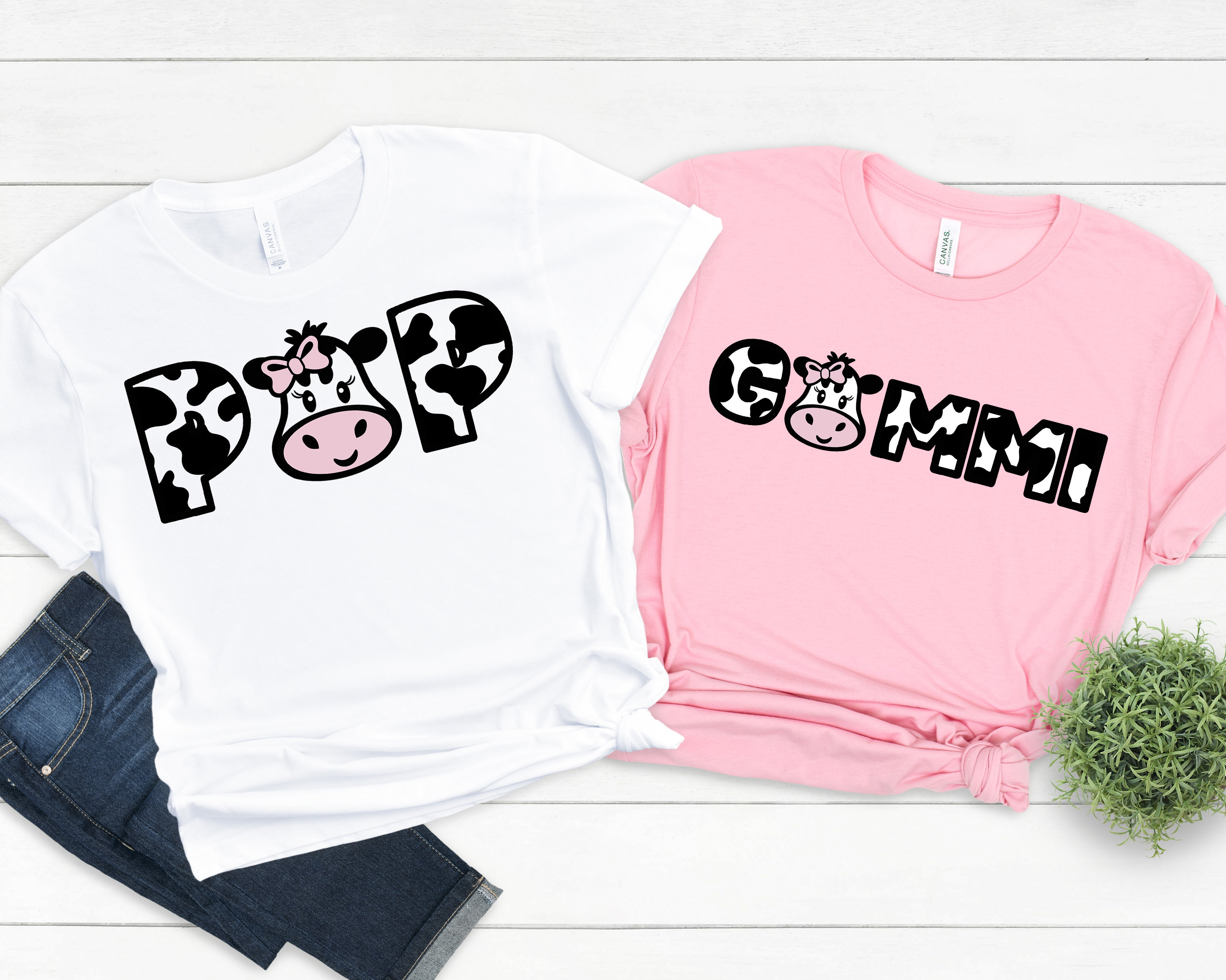 Cow 1st Birthday Matching Family Shirts pink cow 1st birthday Etsy