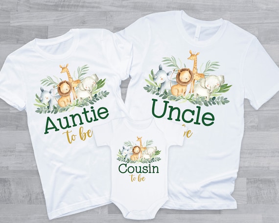 Cute Blue Elephant Uncle To Be Boy Baby Shower Party T-Shirt Cute Blue Elephant Uncle To Be Boy Baby Shower Party T-Shirt