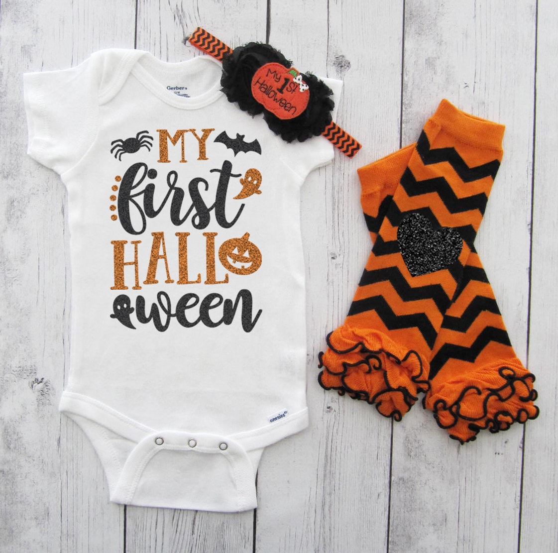 My First Halloween Outfit - baby girl 