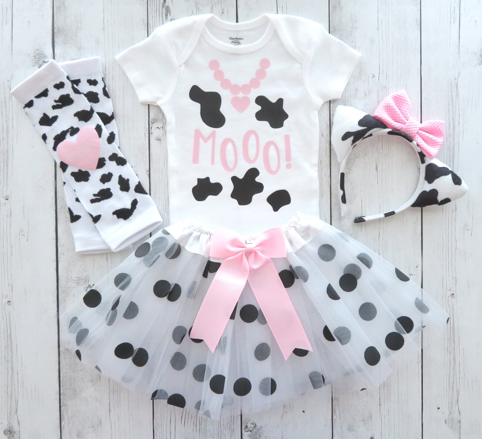 Cow Halloween Costume With Tutu for Toddler Cow Halloween Etsy