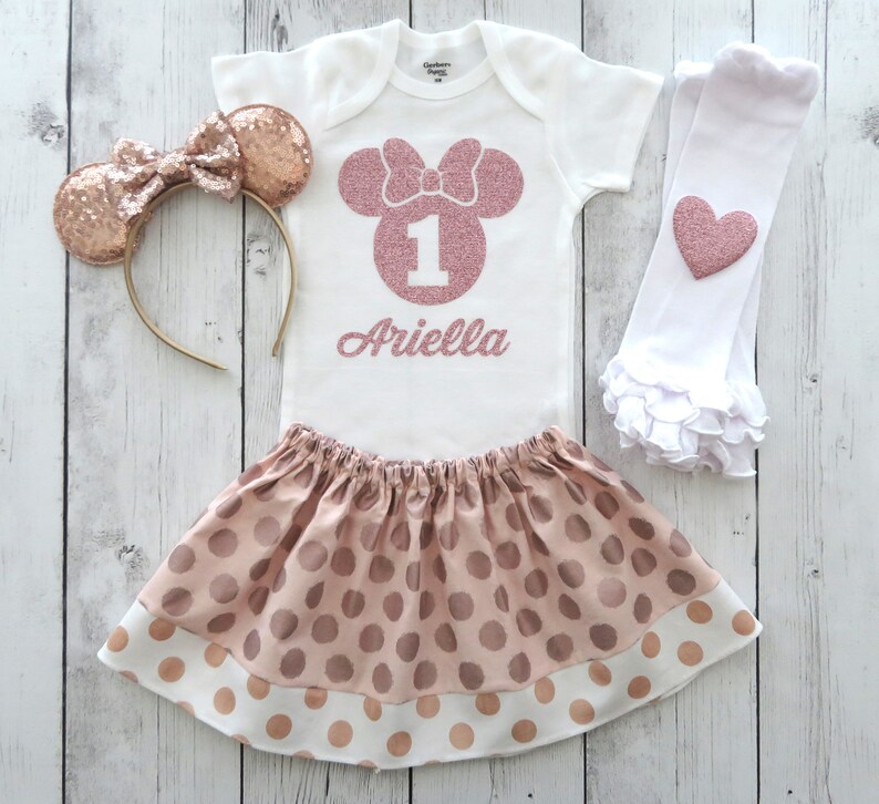 rose gold minnie dress