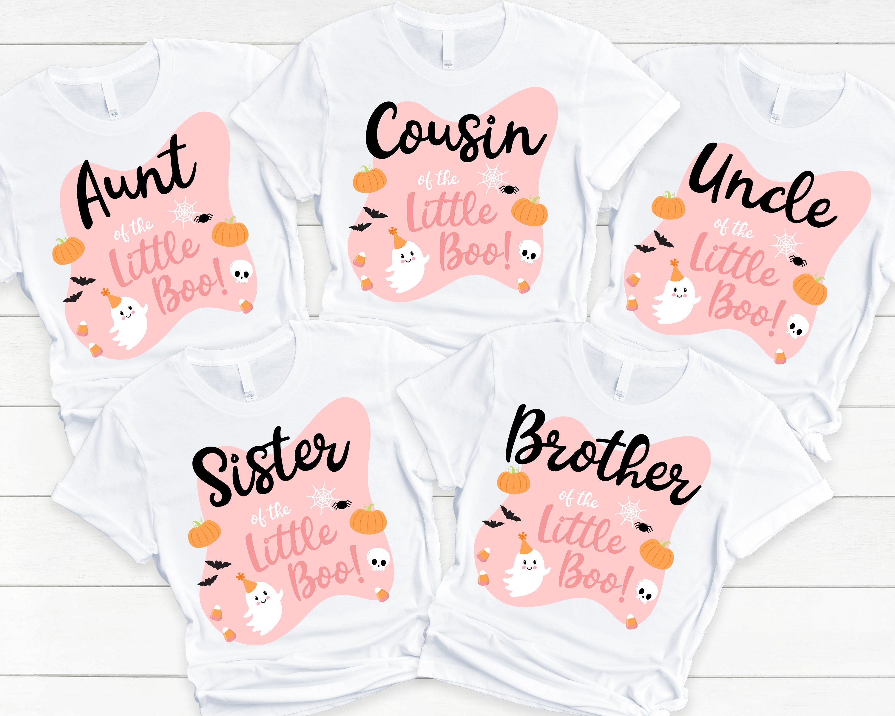 Discover Little Boo is Almost Due Family Shirts - halloween baby shower girl, peek a boo, oh sheet ghoul, baby boo, cute ghost