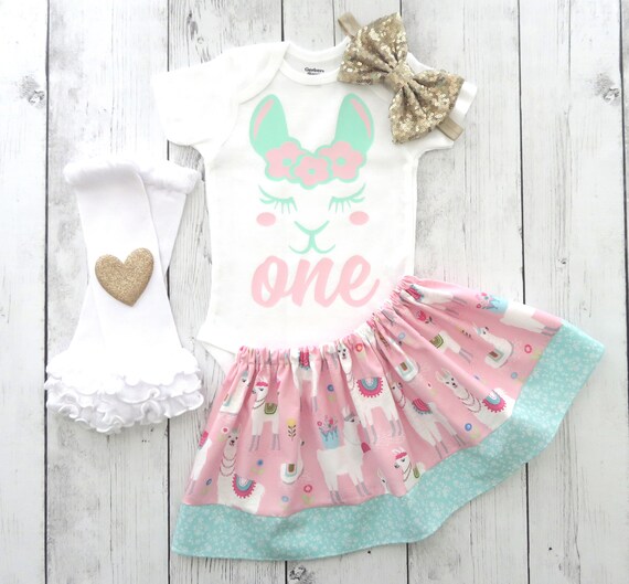 llama first birthday outfit
