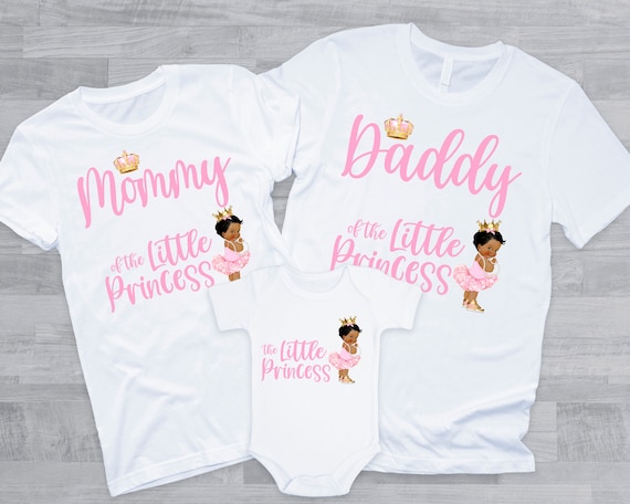 Dad Of The Birthday Princess Golden Matching Family T-Shirt Dad Of The Birthday Princess Golden Matching Family T-Shirt