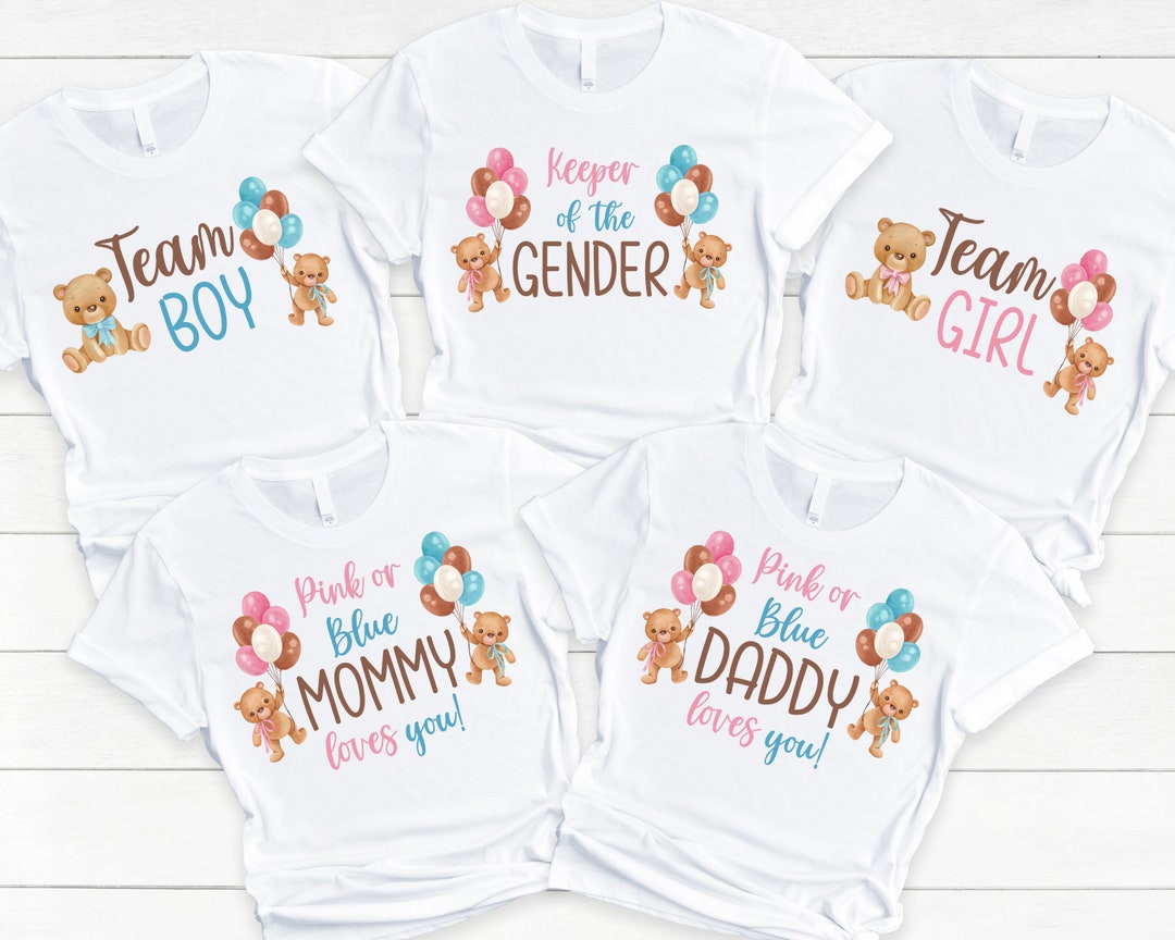 Gender Reveal Baby Shower Shirts - Bearly Wait Baby Shower, Mom
