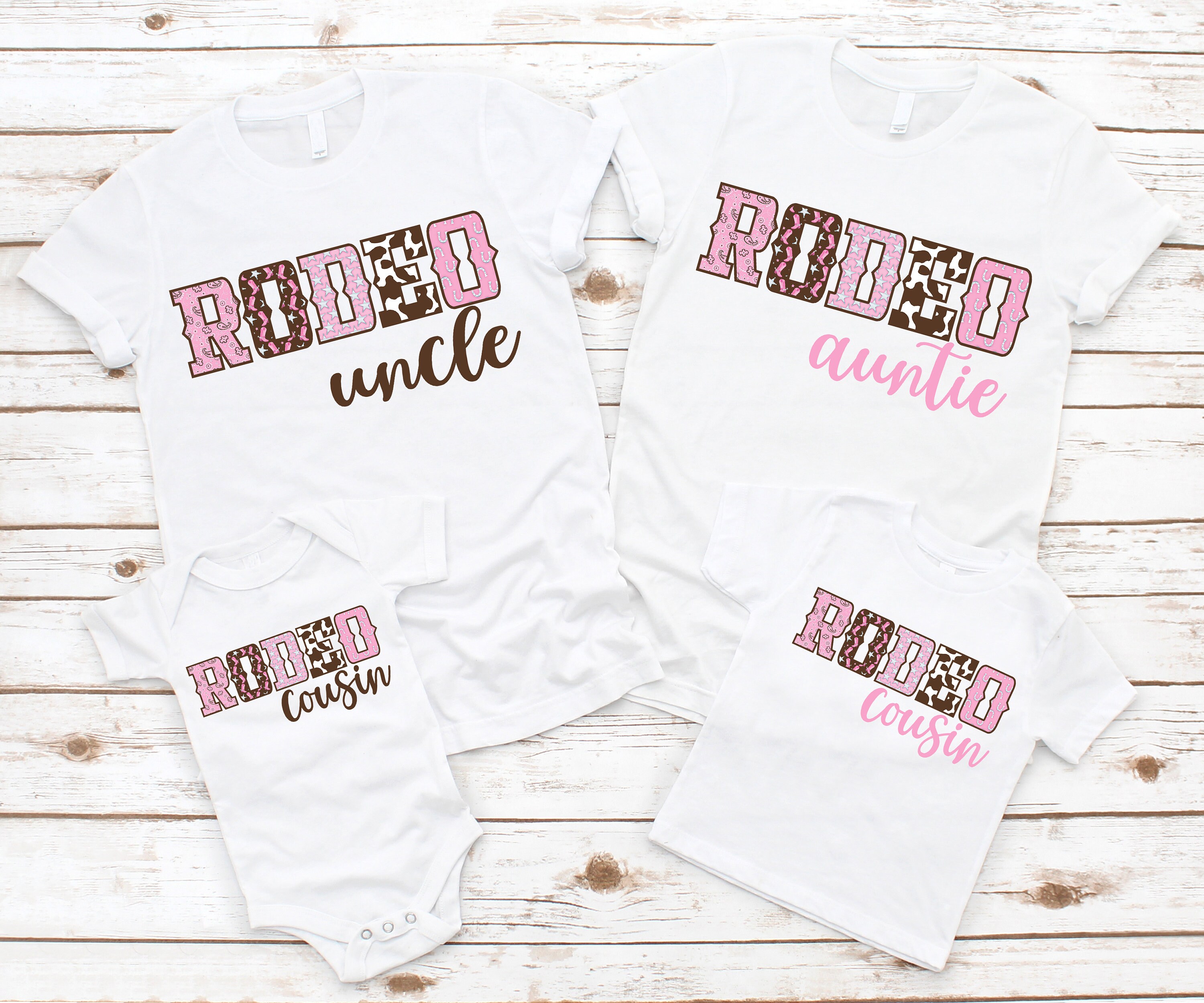 Rodeo Cowgirl Birthday Family Shirts Light Pink Cowgirl - Etsy