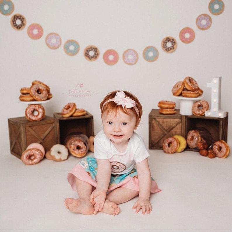 Donut First Birthday Outfit for Baby Girl Donut Grow up Etsy