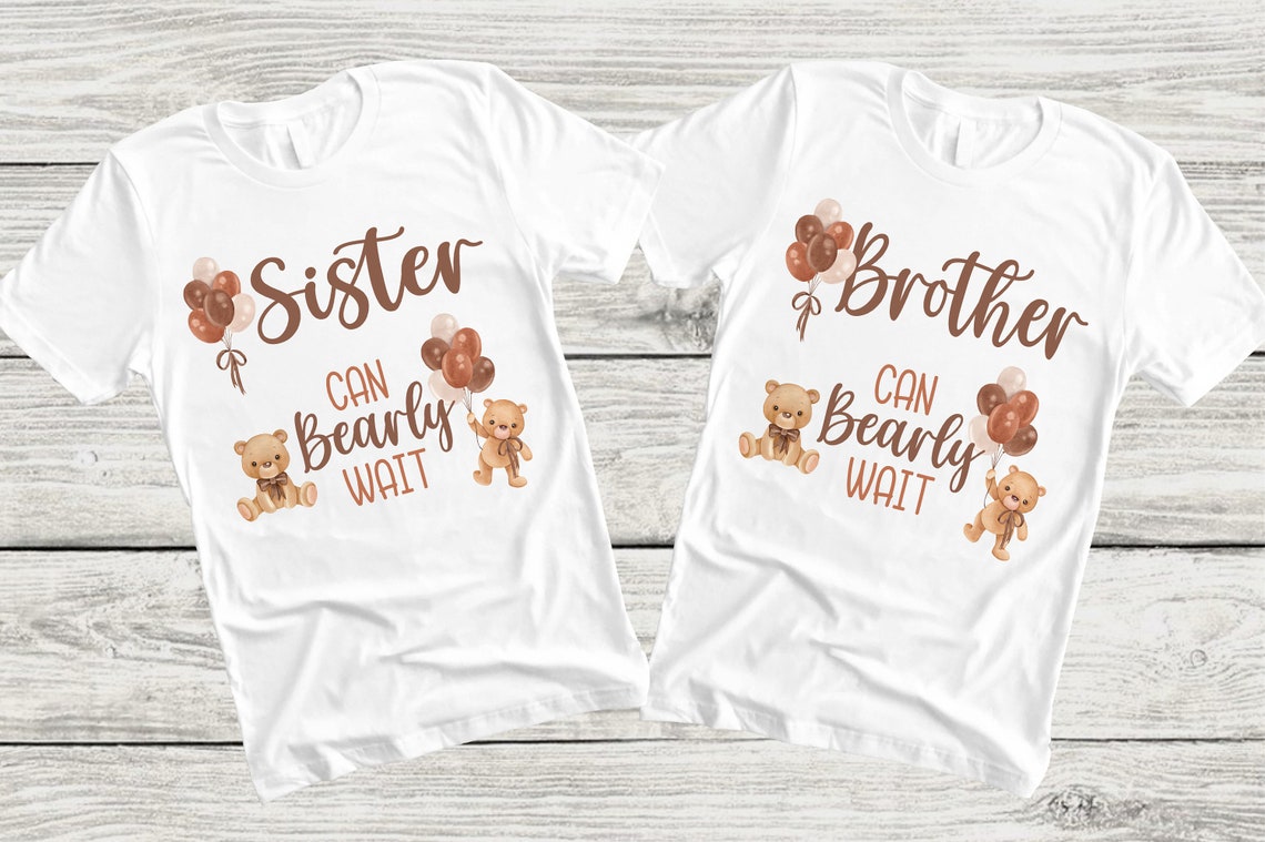 Can Bearly Wait Pink Baby Shower Shirts Girl Baby Shower Etsy