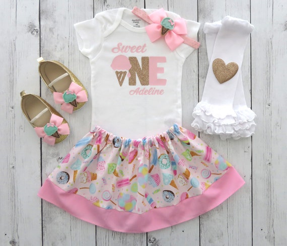 ice cream first birthday outfit