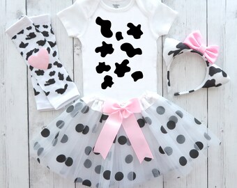 Cow Halloween Costume With Tutu for Toddler Vaca Lola Cow | Etsy Australia