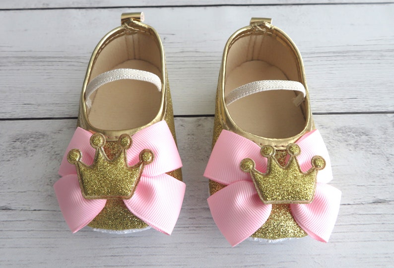 princess crown girl 1st birthday pink and gold first birthday outfit personalized Princess First Birthday Outfit in pink and gold