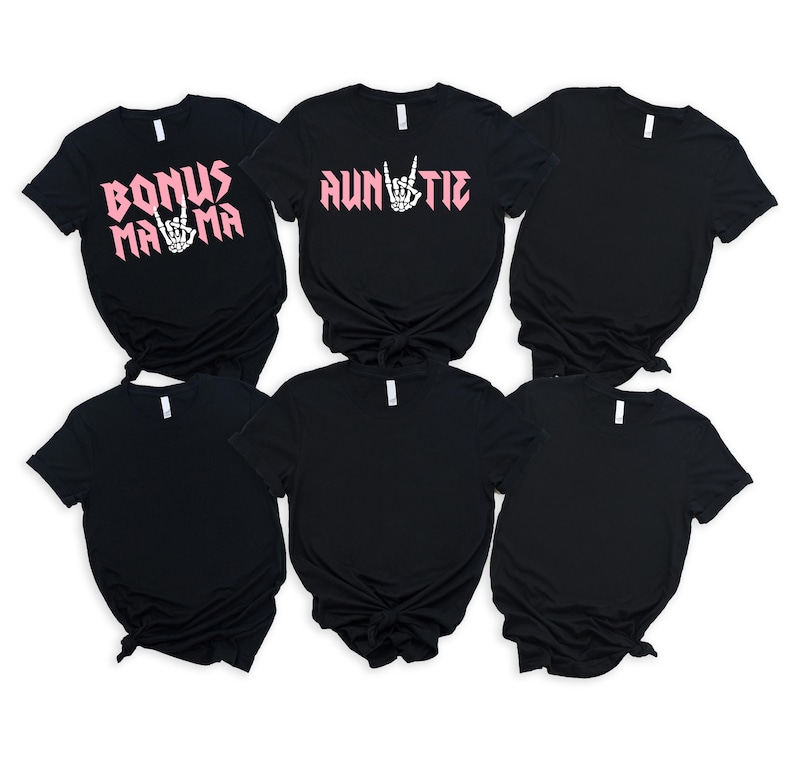Bad TWO the Bone Birthday Family Shirts - 2nd birthday girl, rock n roll birthday theme, rock on skeleton hand, two year old, born two rock image 7