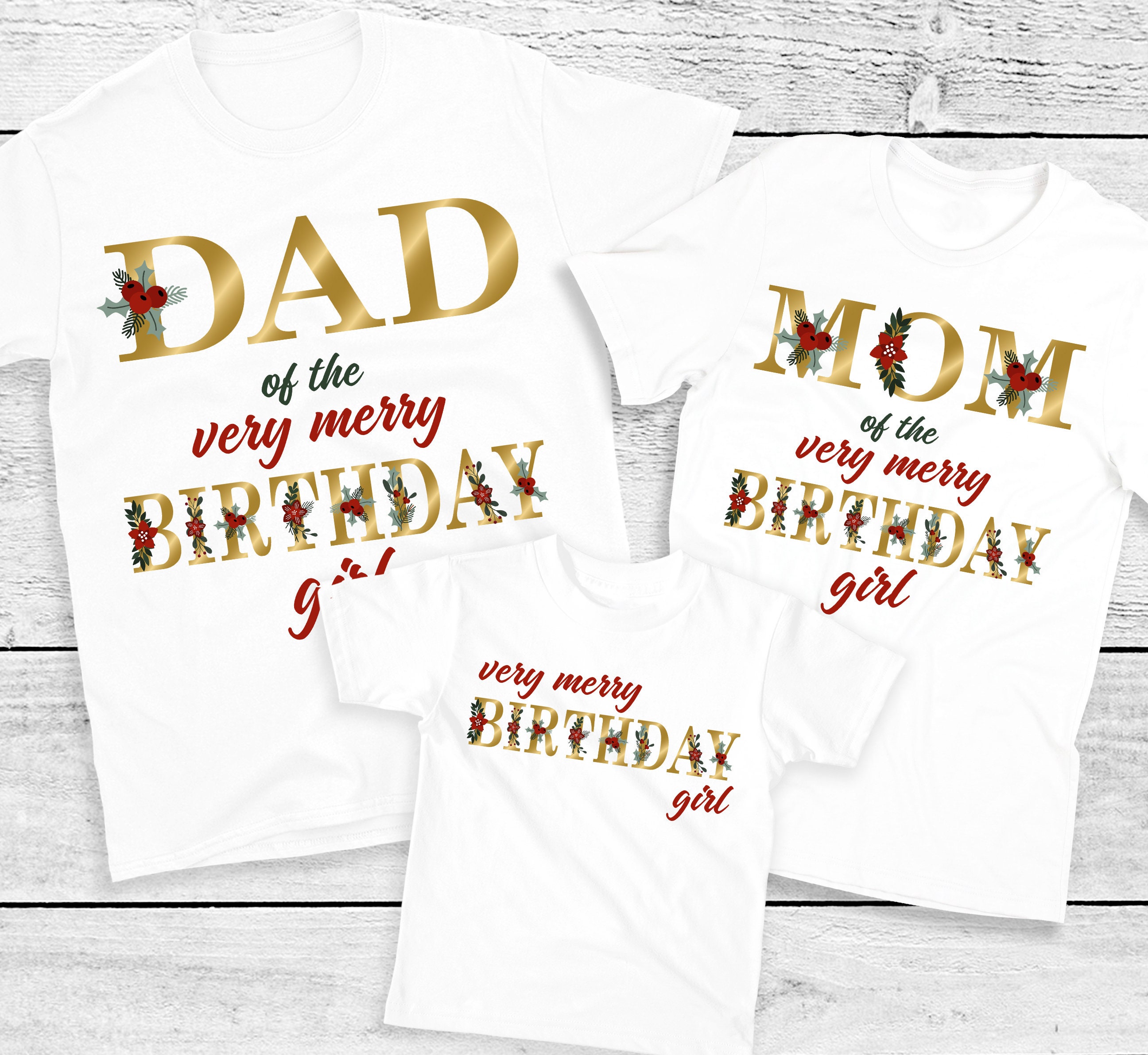 Christmas Birthday Family Shirts Very 