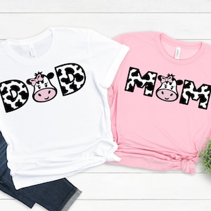 Cow ONE Birthday with Matching Family Shirts -pink cow 1st birthday girl, mom dad nana aunt, cow one bodysuit, barnyard bday girl,pink shirt