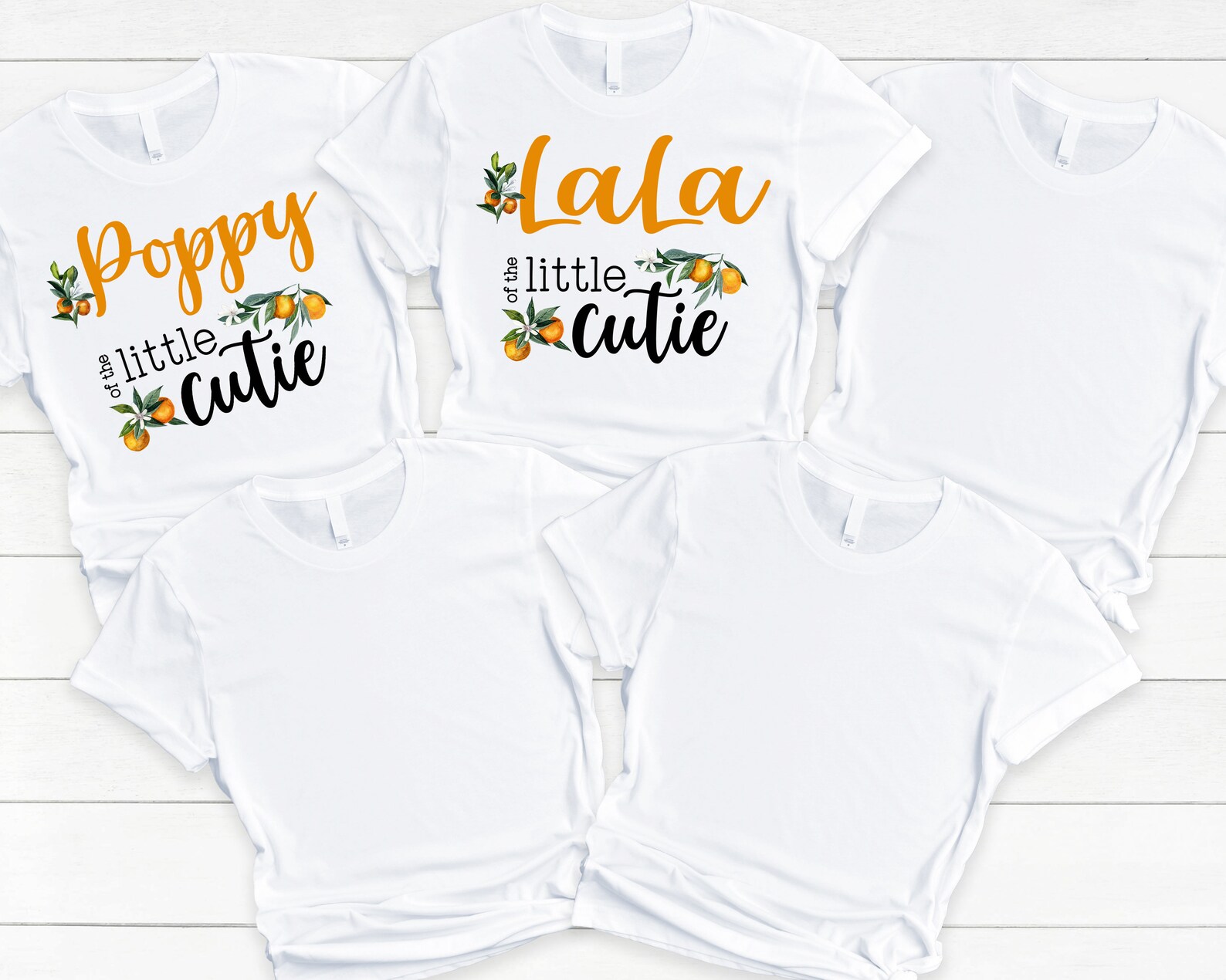 Little Cutie Family Tshirts for Baby Shower or Birthday Party Etsy