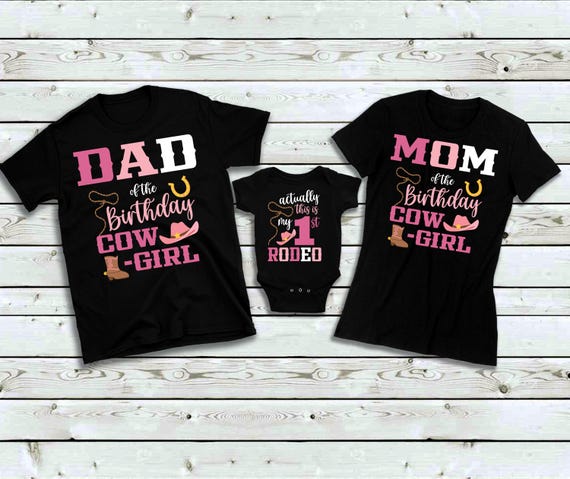 Custom Floral Highland Cow Birthday Shirt, Girl's Cow Birthday T-shirt