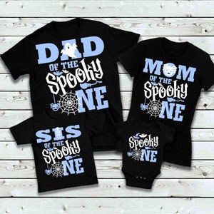 Halloween 1. Geburtstag passende Familien Shirts - spooky One, Boo-day, Mama Papa Bruder Nana, erster Geburtstag Junge, Halloween Bday Junge