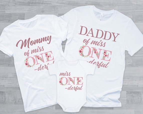 Family shirt shop for 1st birthday