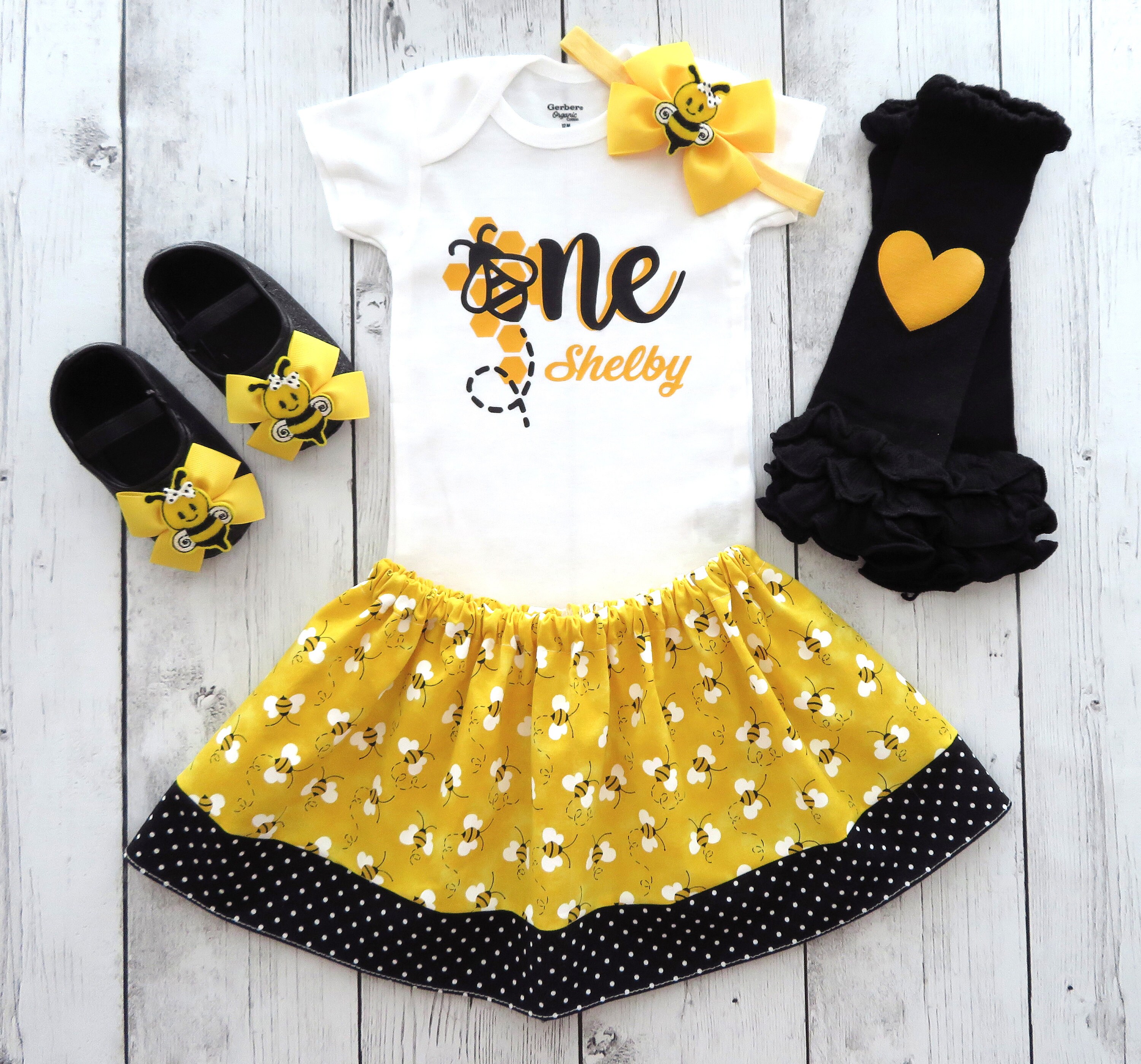 1st birthday bee outfit