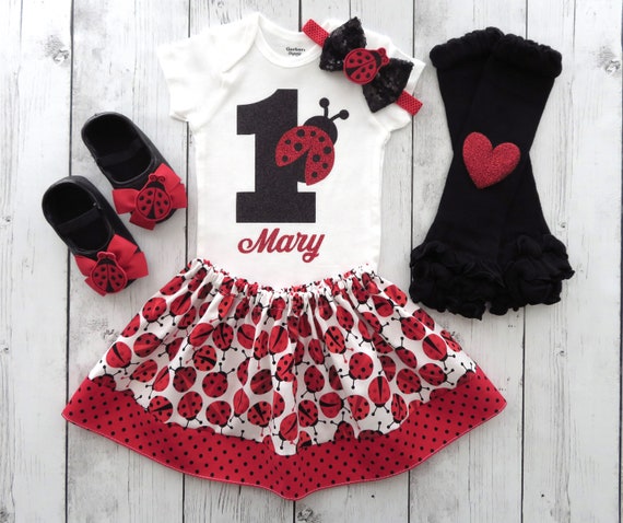 ladybug 1st birthday shirt