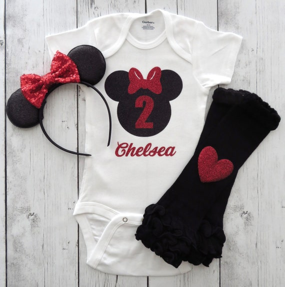 minnie mouse birthday onesie