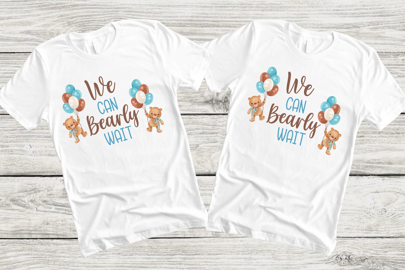 Can Bearly Wait Baby Shower Shirts Boy Baby Shower Mom Dad Etsy