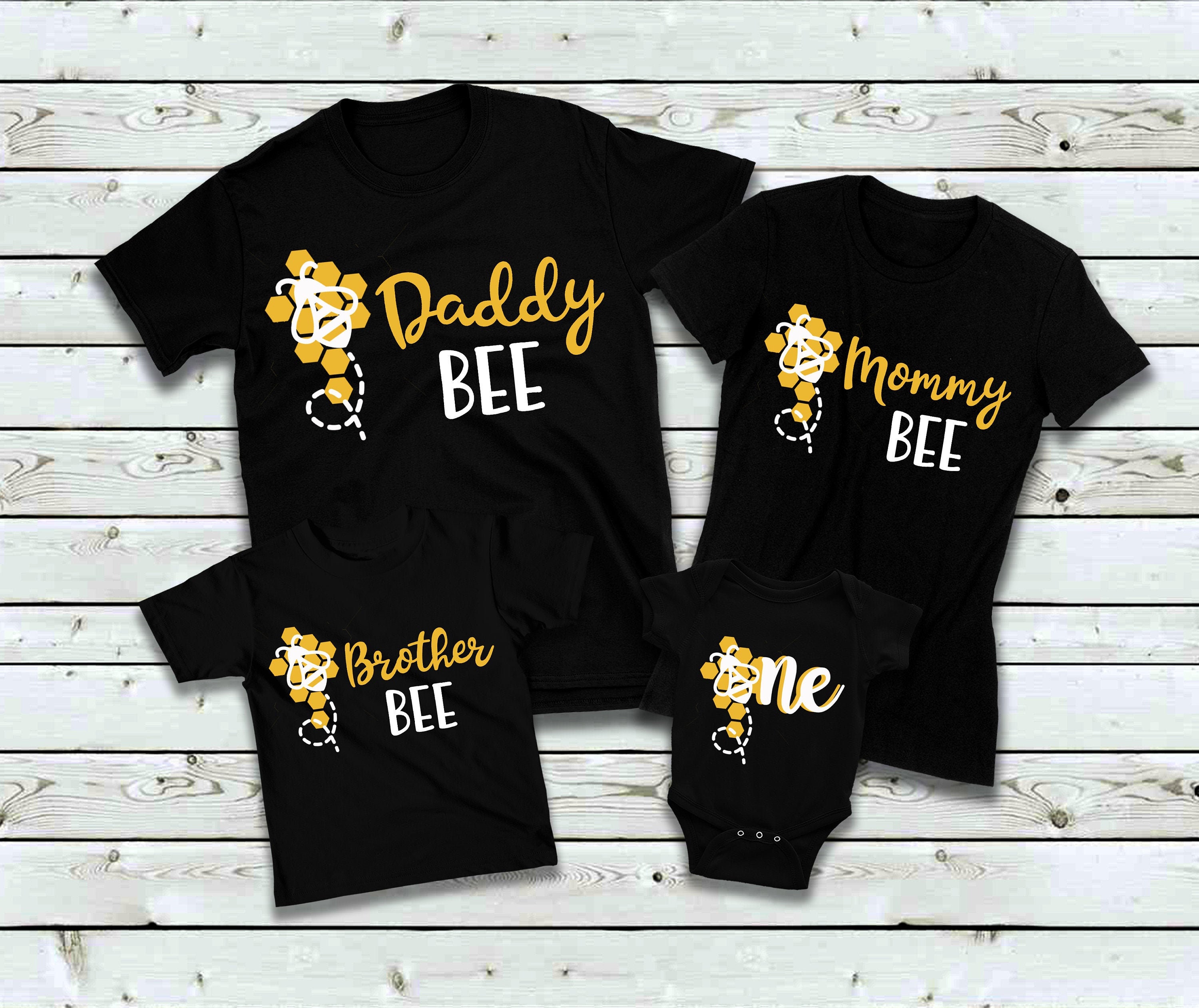 Bee happy t-shirt, Bee birthday, bumble bee decorations, bee party, bee  party decoration, bee decorations, bumble bee party, bee first birthday,  bee baby shower, bee onesie  Kids T-Shirt for Sale by