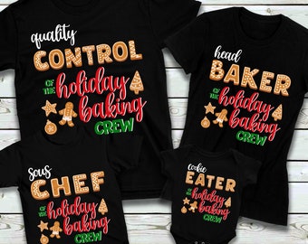 Passendes Familien-Weihnachtsshirt für die Feiertage - Baking Crew - Passendes Familien-Weihnachtshemd