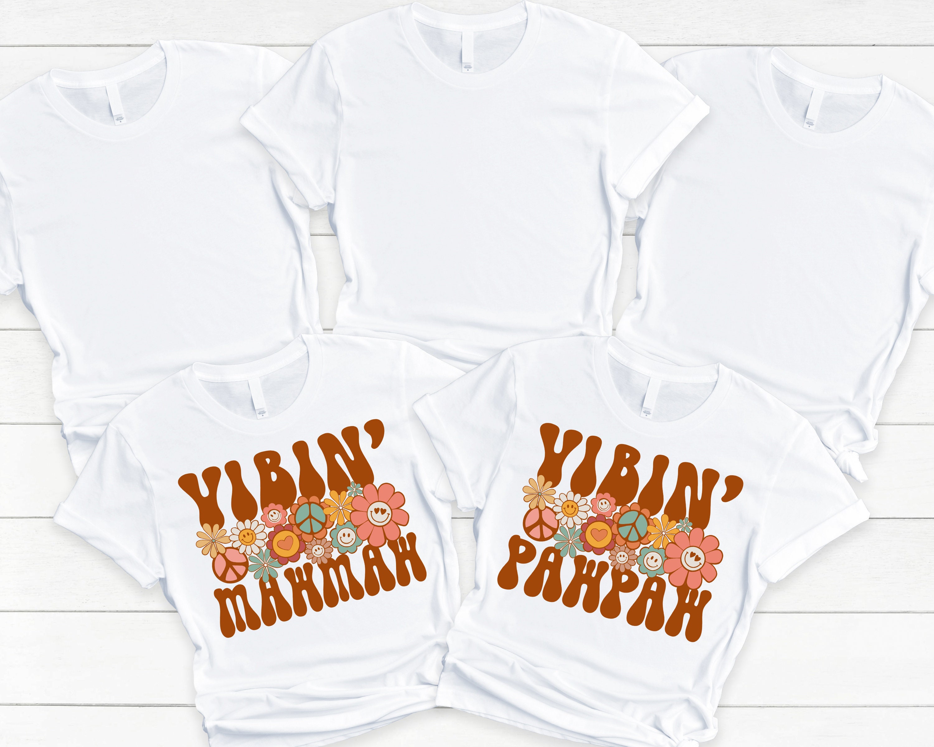 Five is a Vibe Family Shirts - Vibin' Mama Daddy, 5th Five is a Vibe Family Shirts - Vibin' Mama Daddy, 5th