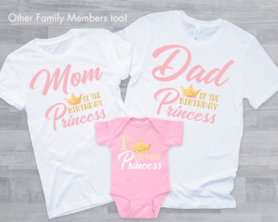 Daddy Of The Birthday Princess Girl Matching Shirt Bday Gift Daddy Of The Birthday Princess Girl Matching Shirt Bday Gift