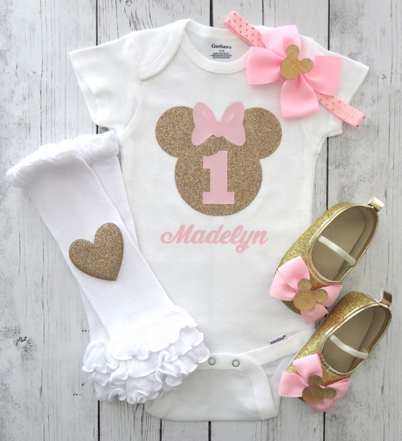 minnie mouse 1st birthday onesie