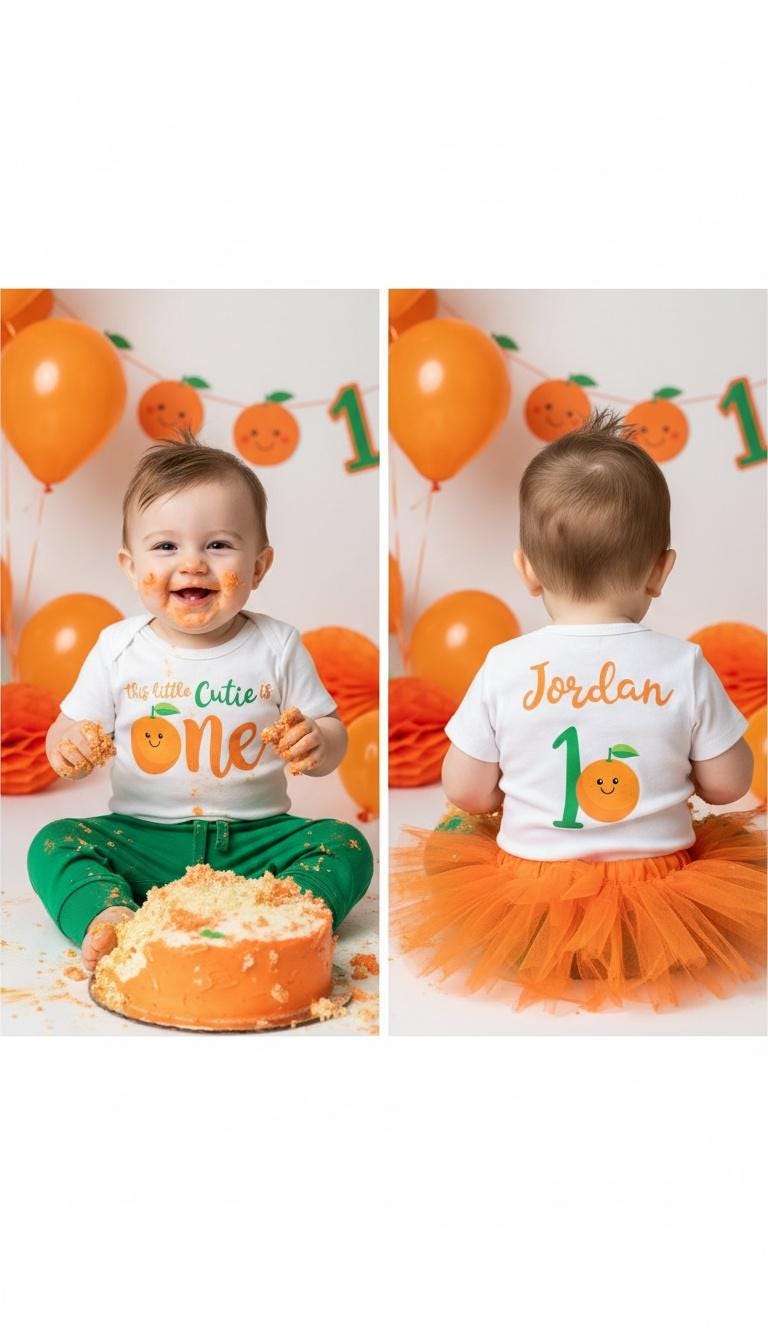 Cutie Oranges First Birthday Outfit - Etsy