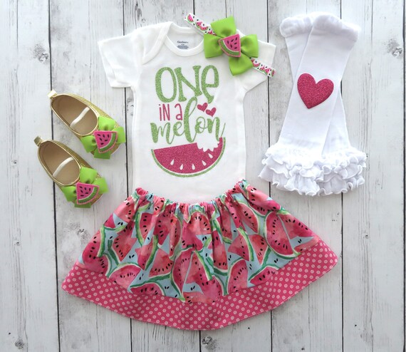 watermelon 1st birthday outfit