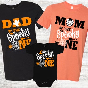 Halloween 1st Birthday matching Family Shirts for Boy or Girl - spooky One, Boo-day, mom dad brother nana, first birthday boy, 1st bday girl